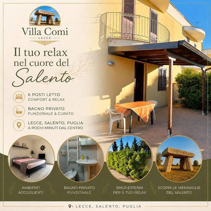 Appartamento per 6 persone, con Balcone e Terrazza nonché Panorama a Giurdignano