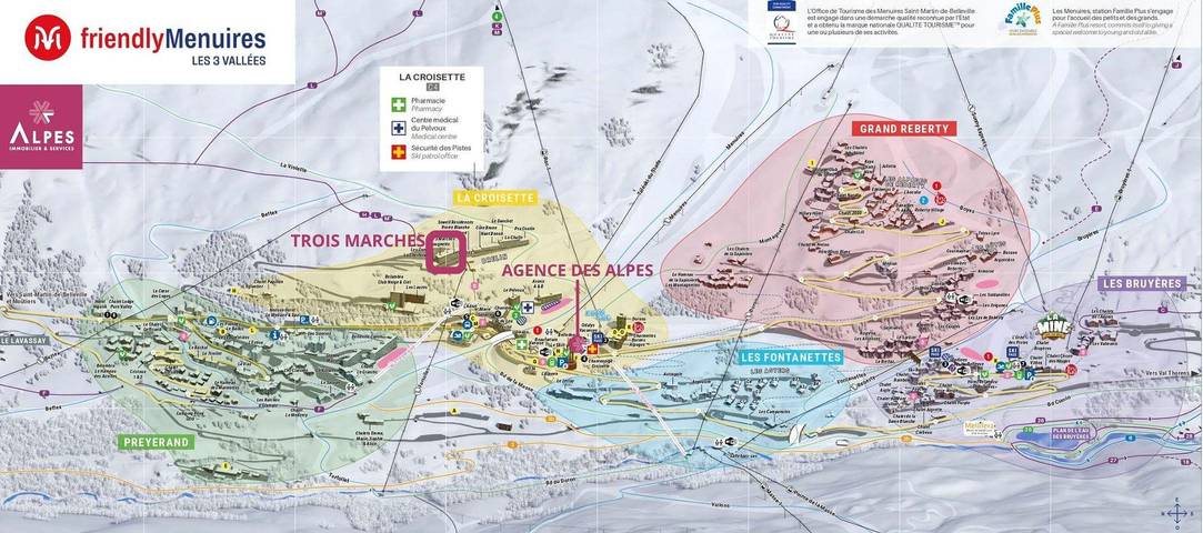 Location de vacances pour 2 personnes dans Les Trois Vallées