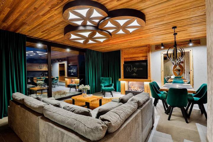 Apartament wakacyjny dla 6 osób, z taras i basen oraz sauna i widok, zwierzęta dozwolone w Czorsztyn