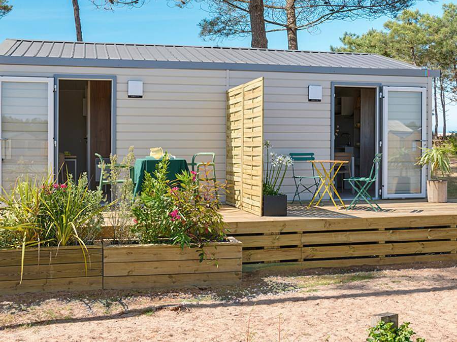 Camping La Sinope - Stacaravan 2 personen - Stacaravan - Stuido 1 kamer 2 pers. in Quinéville, Cherbourg en omgeving