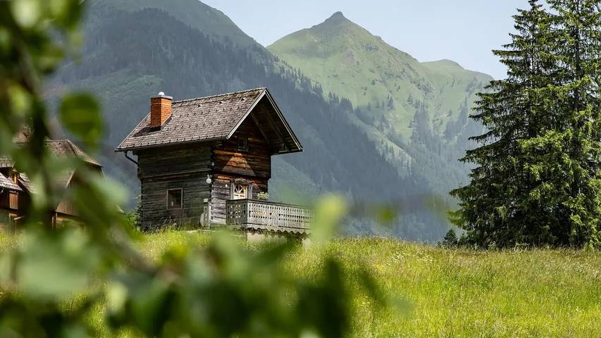 Hütte für 5 Personen, mit Balkon und Garten sowie Sauna