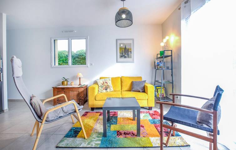 Luxuriöses Apartment am Strand mit WiFi und Parkplatz in Gouville-sur-Mer, Coutances und Umgebung