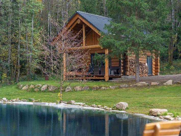 Chalet für 2 Personen, mit Terrasse und Garten sowie Ausblick in Tschechien