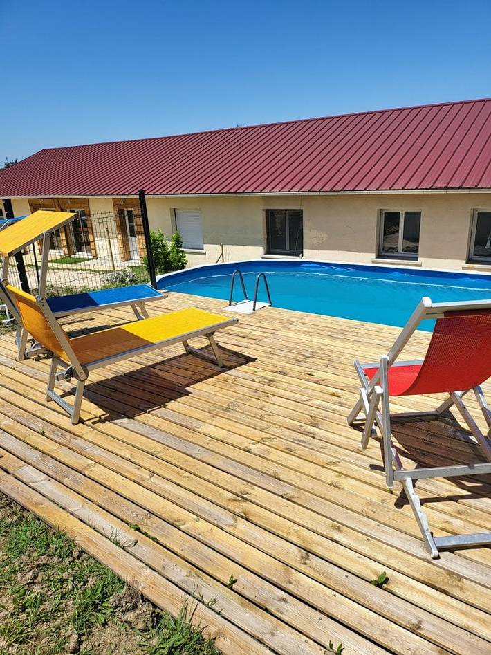 Cottage pour 3 personnes, avec jardin et piscine dans La Motte-Fanjas