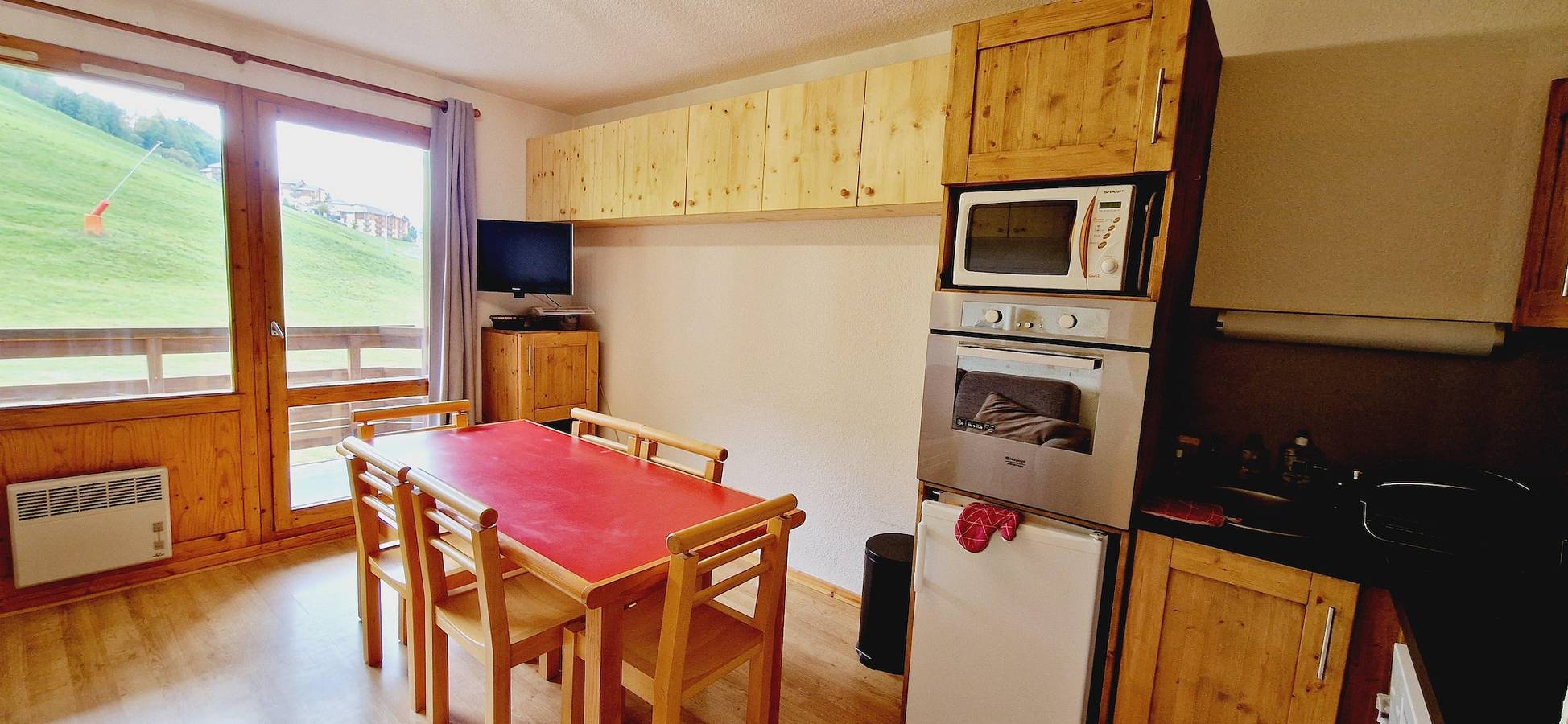 Studio entier, Résidence Le Solaret - Studio coin montagne 4 personnes (203) in La Plagne, Aime-la-Plagne