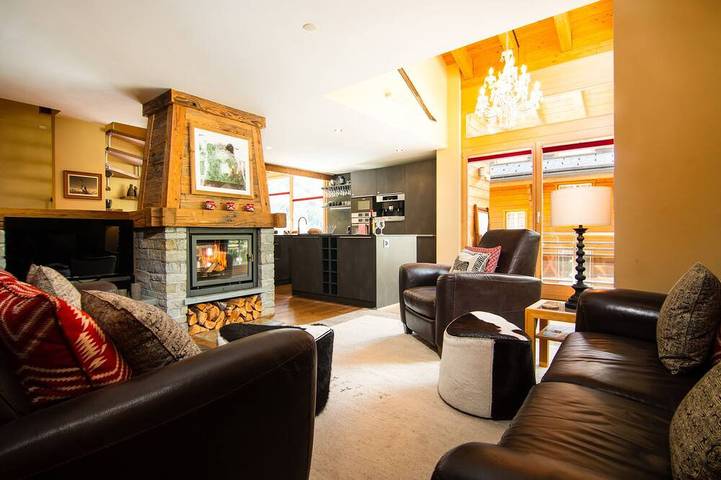 Ferienwohnung für 10 Personen, mit Whirlpool und Sauna sowie Balkon in Saas-Fee