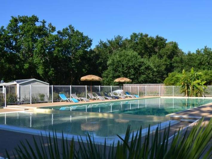 Mobil home pour 2 personnes, avec Bassin pour enfant à Sainte-Eulalie-en-Born