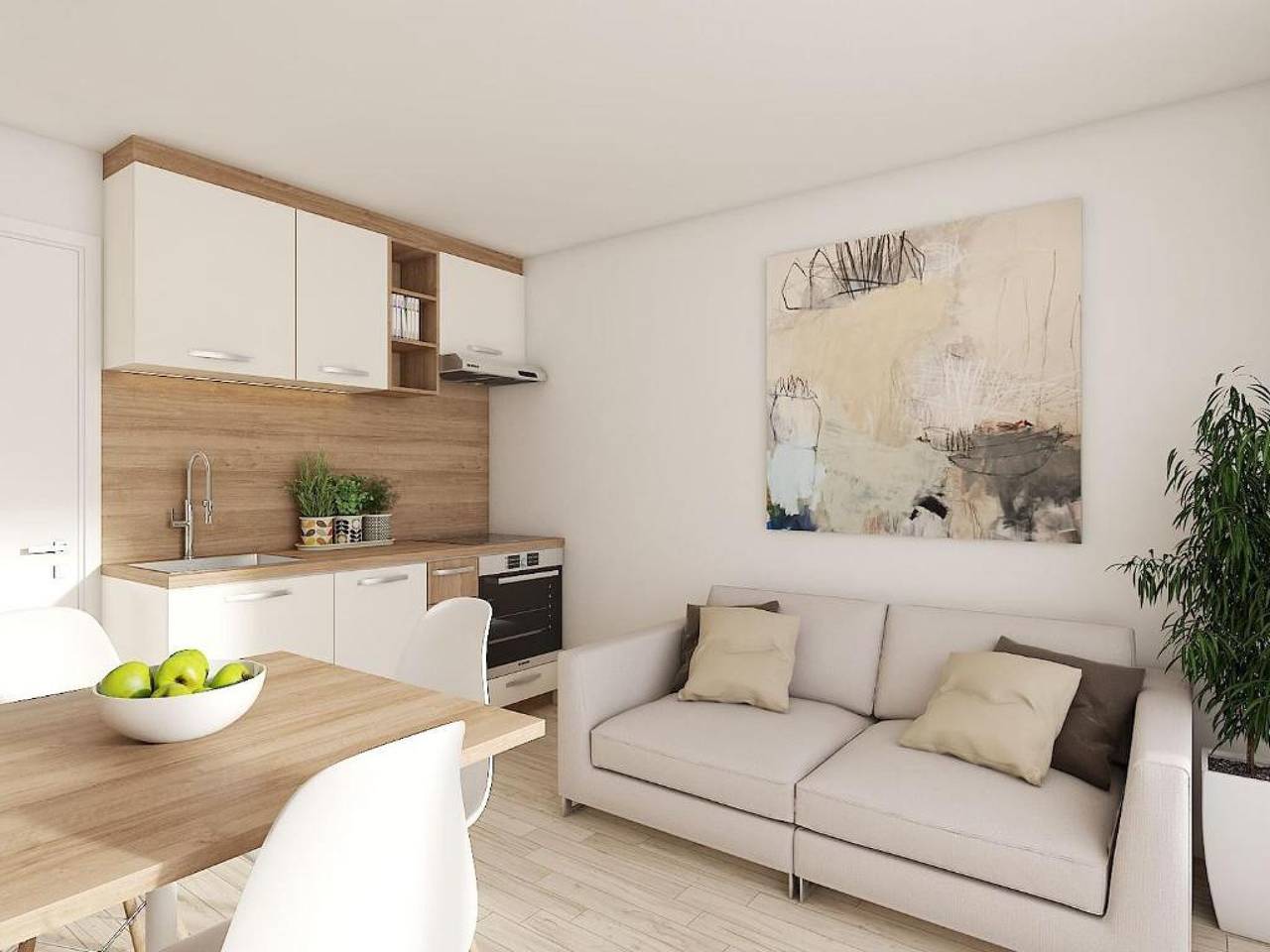 Geheel appartement, Vakantieappartement voor 2 personen met balkon in Kampor, Rab