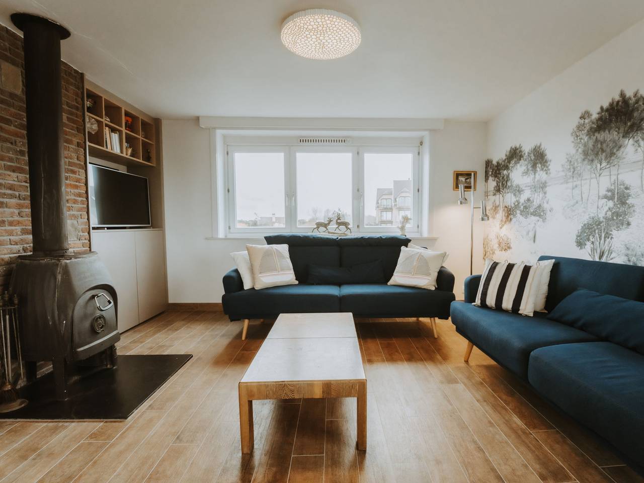 Geheel appartement, Residence Du Parc with seaview in De Haan, Belgische Kust