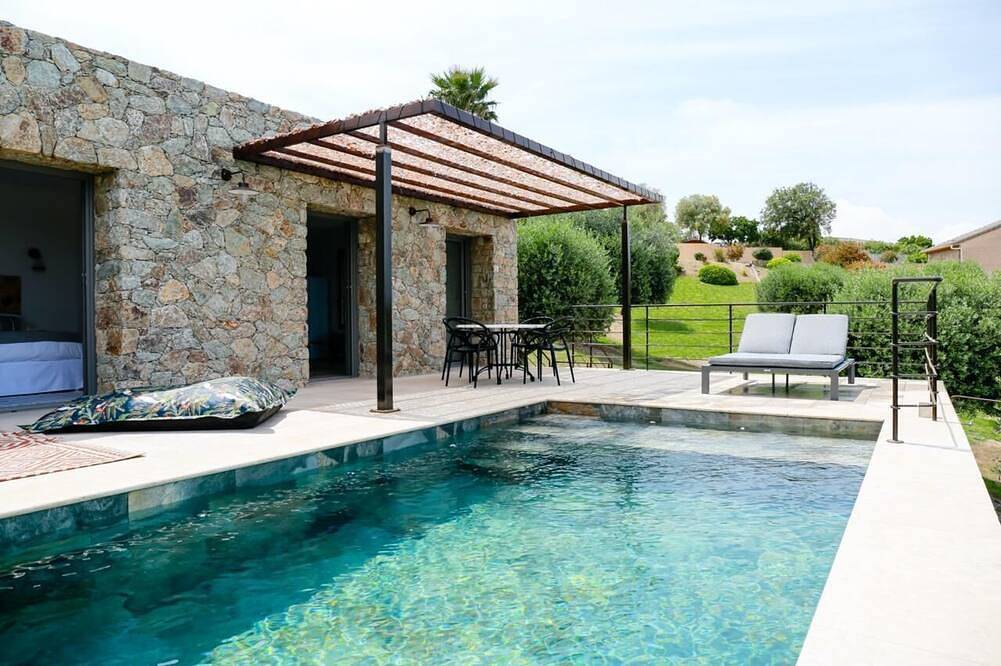 Villa U Lotu avec piscine et vue mer Deluxe Villa in Farinole, Region de Calvi