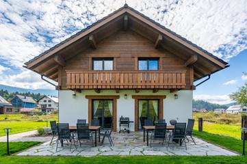 Hütte für 5 Personen, mit Ausblick und Garten in der Slowakei