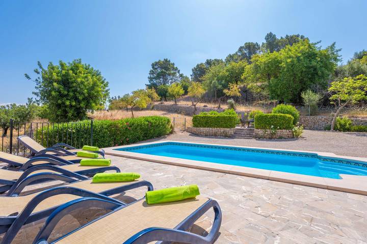 Sa Corterada - Schöne Villa mit privatem Pool und kostenloses Wlan in der Umgebung von Selva in Selva, Mallorca Inselmitte