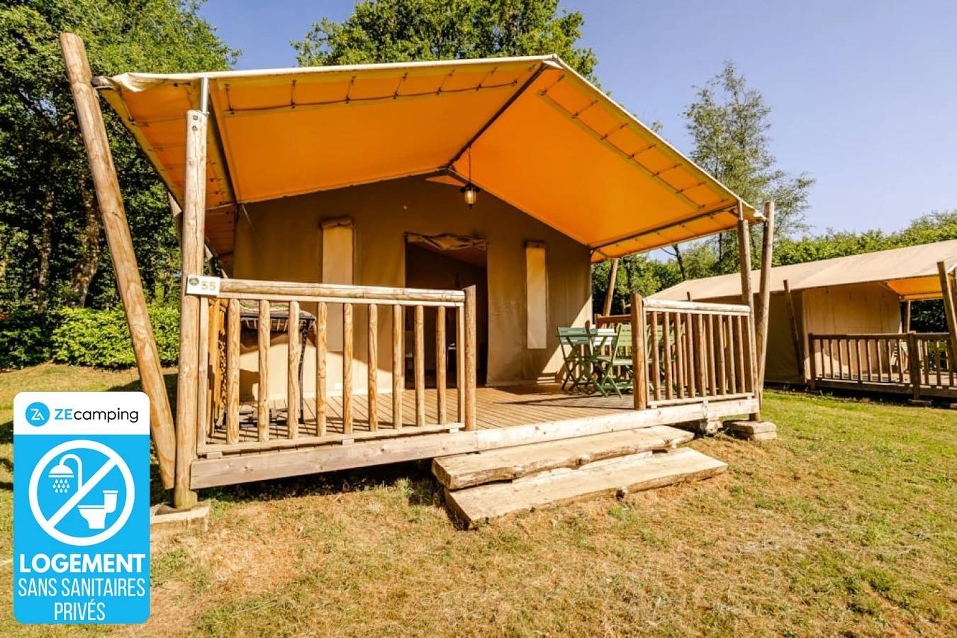 Zecamping 3 étoiles piscine chauffée jacuzzi sauna tente 5 pers in Huelgoat, Région de Châteaulin