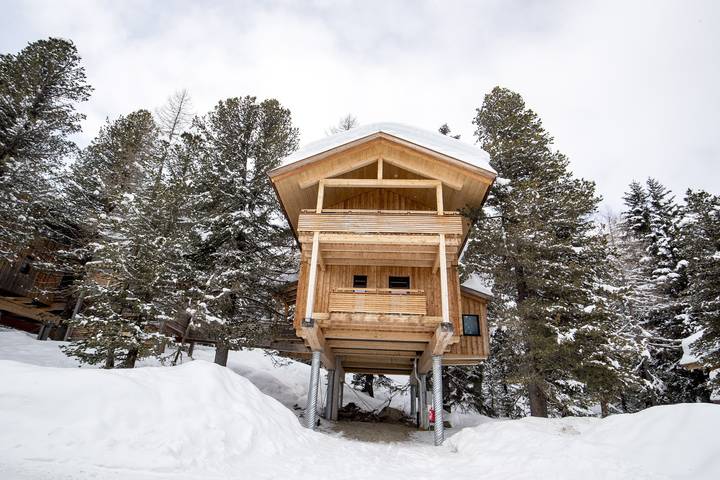 Ferienhaus # 29 mit Ir-Sauna und Whirlpool innen in Stadl-Predlitz, Turracher Höhe