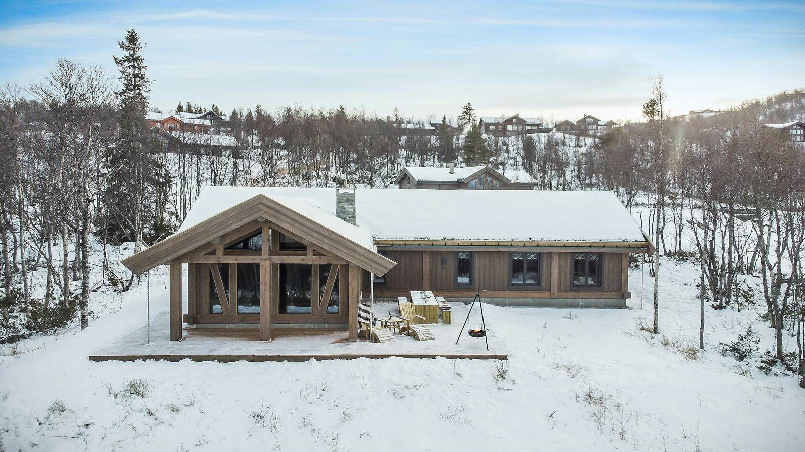 Moderne bjælkehytte til hele familien i Geilo in Geilo, Hol