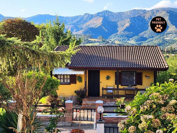 Casa rural para 5 personas, con jardín y vistas en Parres