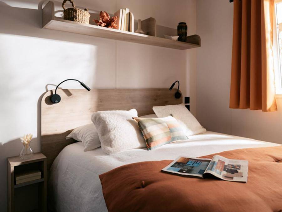 Camping Le Braou - Mobilheim 6 personen - Privilège 28m² - 3 Schlafzimmer - Clim + Tv + Geschirrspülmaschine in Audenge, Arcachon und Umgebung
