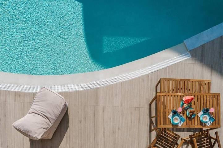 Ferienhaus für 6 Personen, mit Balkon und Garten