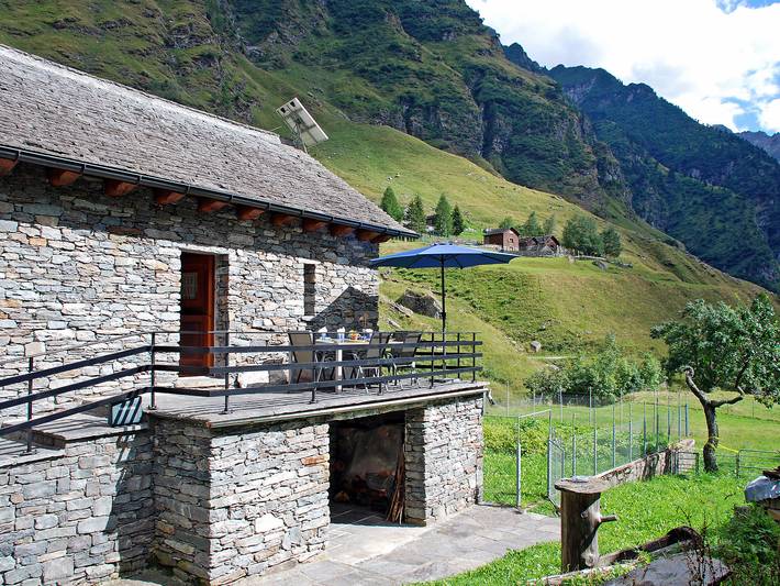 Ferienhaus für 6 Personen, mit Terrasse und Garten sowie Ausblick