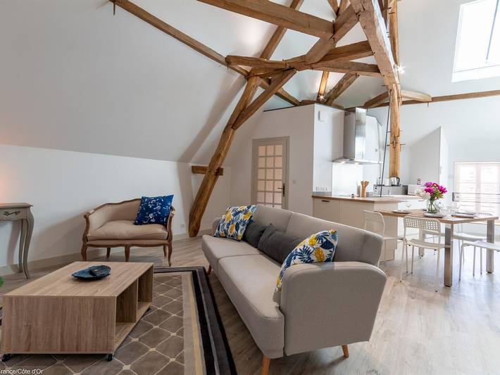 Charmante renovierte Wohnung in Époisses, Klimaanlage und historischer Charme in Époisses, Montbard und Umgebung