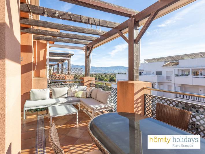 Apartamento para 6 personas, con terraza y vistas, Familias con niños en Playa Granada