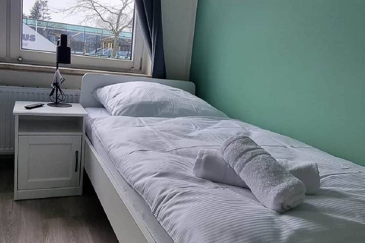 Appartement entier, Chambre twin en emplacement central in Brême, État de Brême
