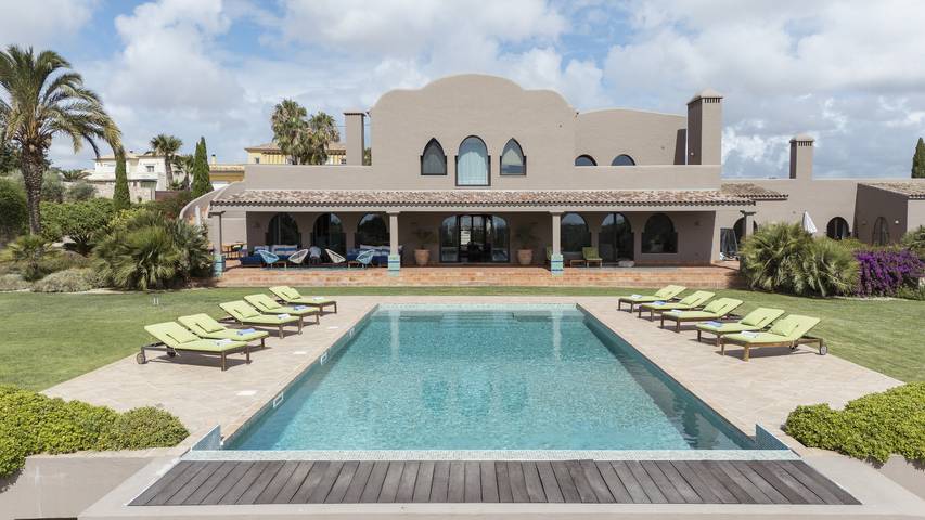 Villa para 12 pessoas, com vista para o mar e jardim em Moncarapacho