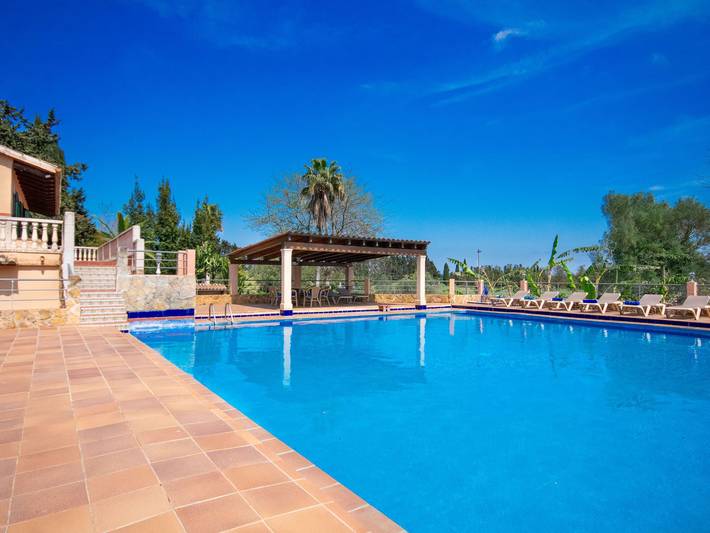 Finca für 9 Personen, mit Ausblick und Pool sowie Terrasse und Garten, kinderfreundlich in Llubí - 3