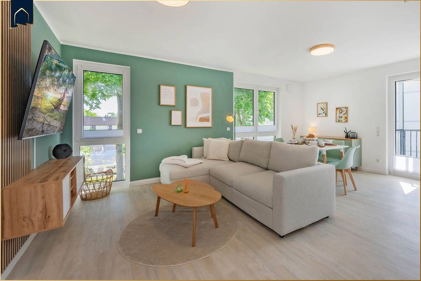 Ganze Wohnung, Moderne Ferienwohnung in Kölpinsee mit Balkon, fußläufig zum Strand & See in Kölpinsee, Loddin