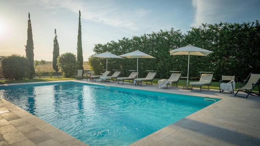 Villa pour 8 personnes, avec Terrasse et Jardin ainsi que Piscine et Vue à Pienza - 3