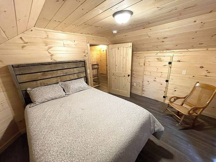 Blockhütte für 8 Personen, mit Balkon und Garten - 1