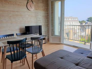 Gîte pour 4 personnes, avec balcon dans Plage Trestraou