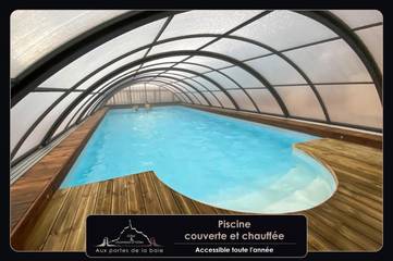 Gîte pour 10 personnes, avec jardin et bassin pour enfant ainsi que sauna et piscine à Vessey