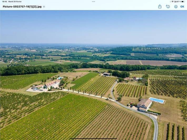 Location de vacances pour 8 personnes, avec vue ainsi que jardin et piscine, animaux acceptés à Gageac-et-Rouillac - 4