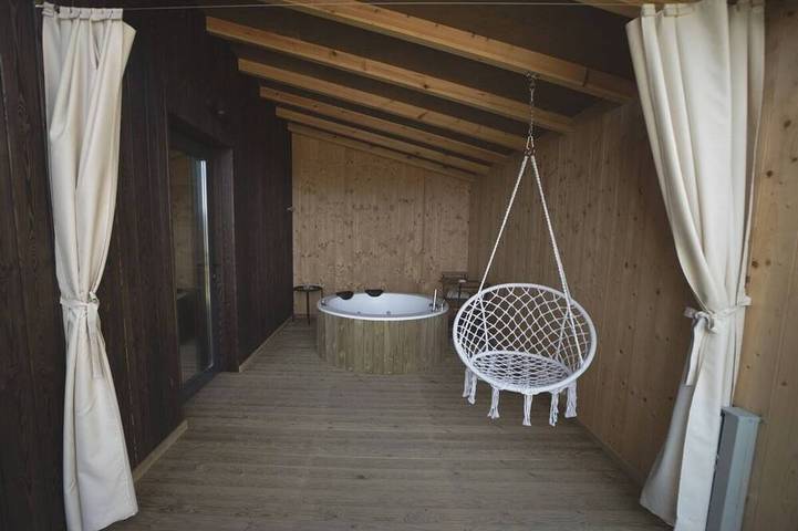 Maison de vacances pour 4 personnes, avec jacuzzi à Mañón