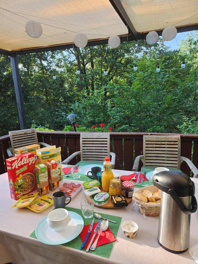 Double Room with Pool View in Somme-Leuze, Région de Namur