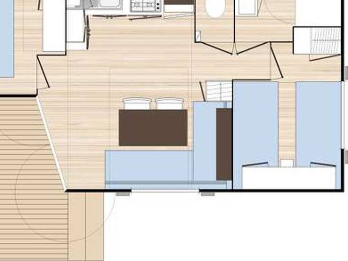 Mobil home pour 4 personnes à La Chapelle-Aubareil - 4