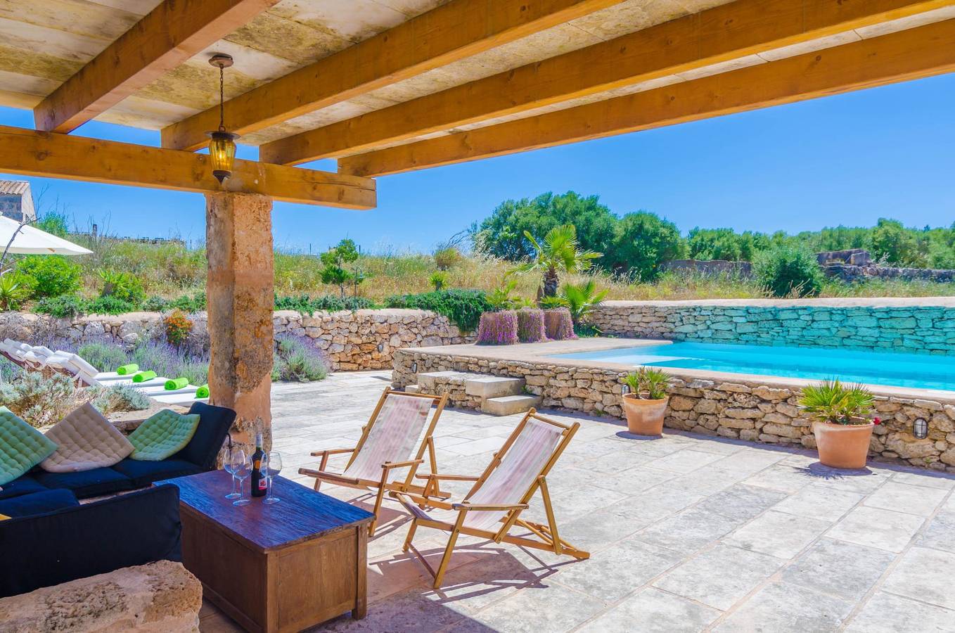 Villa Es Molí Des Trenc - Ferienhaus mit privaten Pool in Campos. Wifi gratis in Es Trenc, Campos