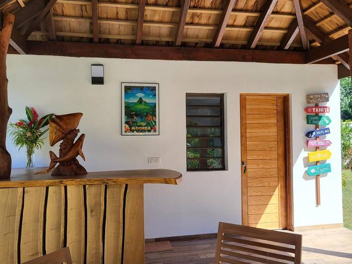 Chambre d’hôte pour 2 personnes, avec terrasse et jardin ainsi que piscine et vue dans Mo'orea - 3