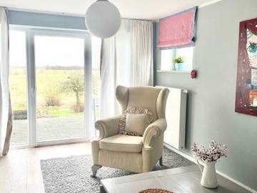 Ferienwohnung für 4 Personen, mit Ausblick und Garten, mit Haustier in Schausende