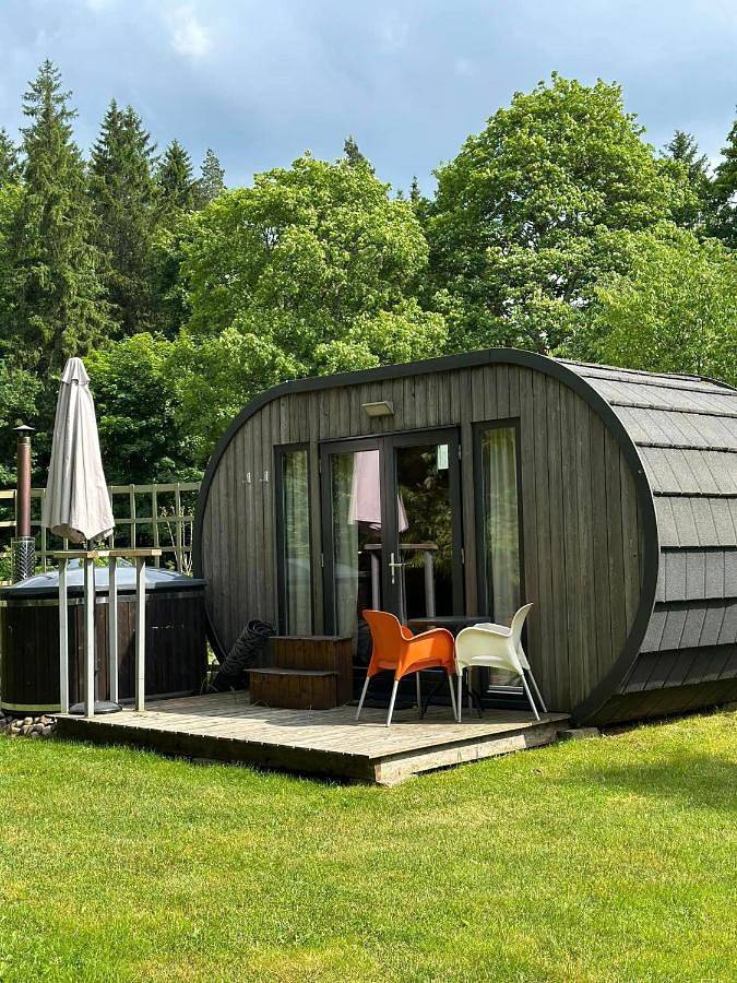 Kemping dla 2 osób, z Jacuzzi i Taras oraz Ogród i Sauna w Litwa
