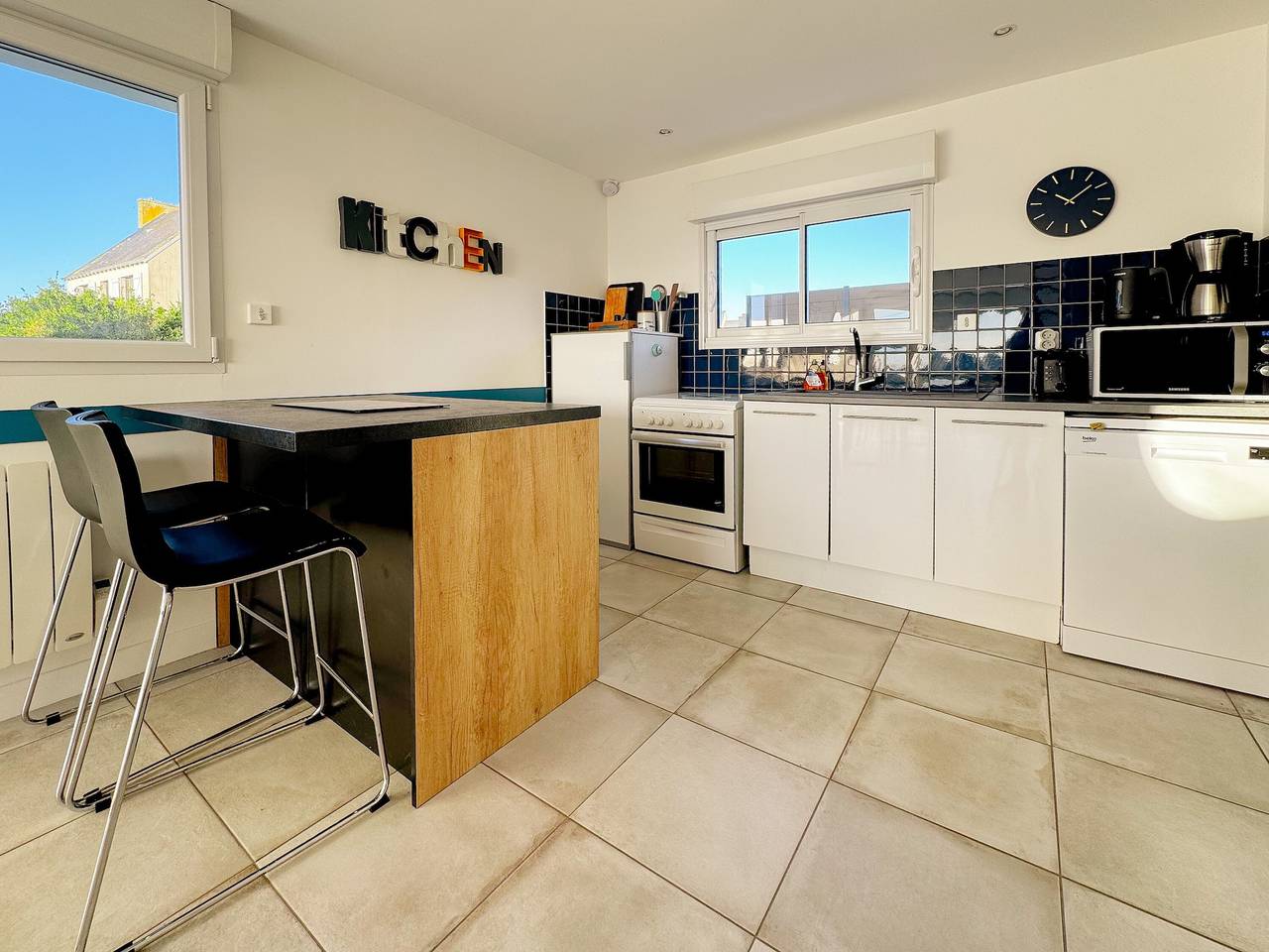 Maison de vacances « L'escale bleue » avec terrasse partagée, jardin privé et Wi-Fi in Guilvinec, Côte de Cornouaille