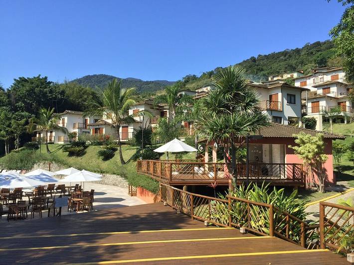 Bungalow für 4 Personen, mit Balkon und Whirlpool sowie Sauna und Garten in Brasilien