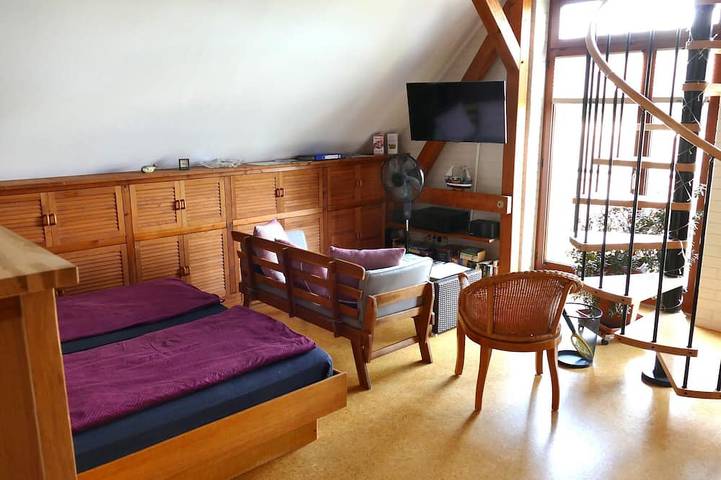 Ferienwohnung für 3 Personen, mit Terrasse und Garten in Mahlzow