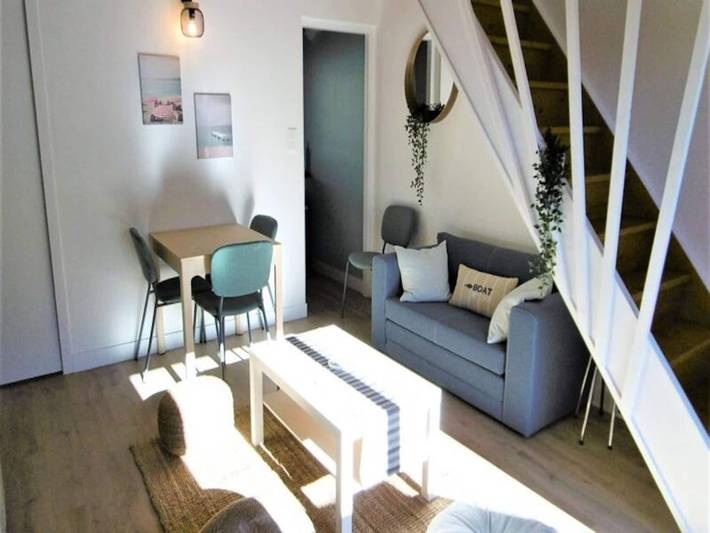 Gîte pour 4 personnes, avec terrasse et jardin dans Plage Saint-Jacques