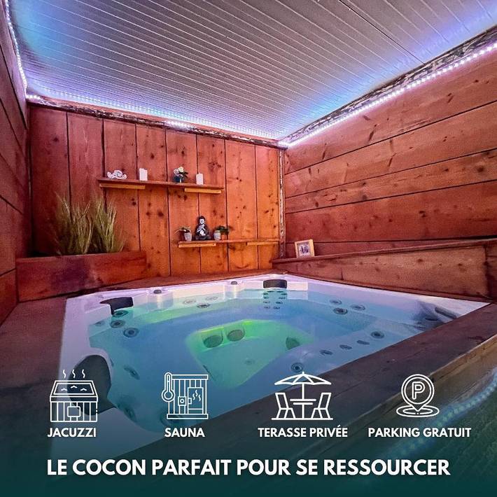 Appartement de vacances pour 2 personnes, avec sauna ainsi que terrasse et jacuzzi