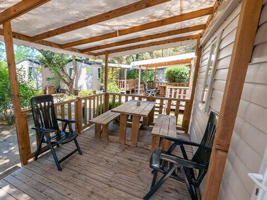 Camping Santa Elena Ciutat - Mobilhome 4 personnes - Mobil-home | Comfort | 2 Ch. | 4 Pers. | Terrasse surélevée | Clim. in Central Lloret de Mar, Lloret de Mar