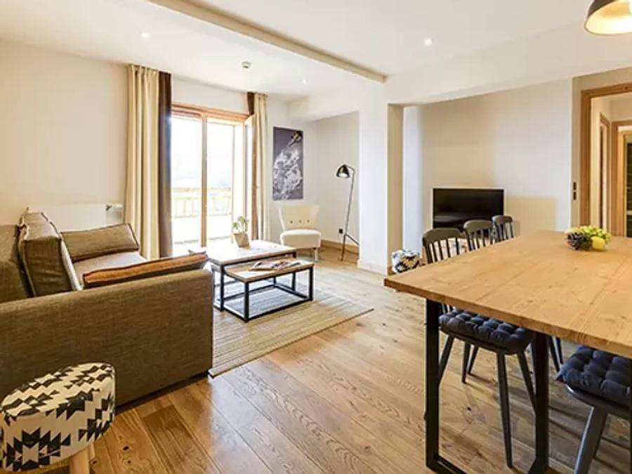 Les Fermes du Mont-Blanc - Terrésens Hôtels et résidences - Appartement 8 personnes - 4 Pieces 8 Personnes Vue Montagne in Combloux, Pays du Mont-Blanc