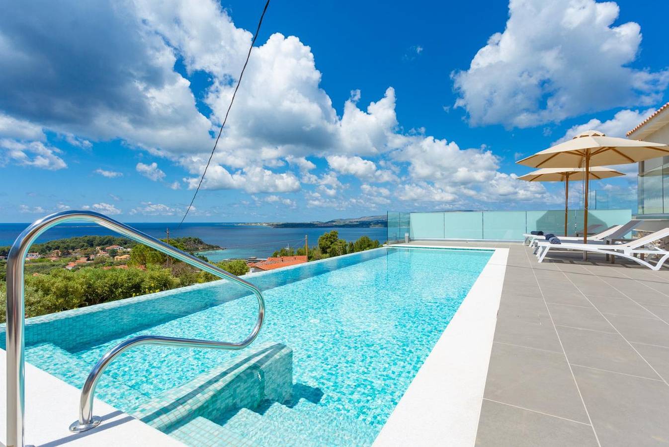 Villa für 6 Personen mit Meerblick in Lassi, Argostoli