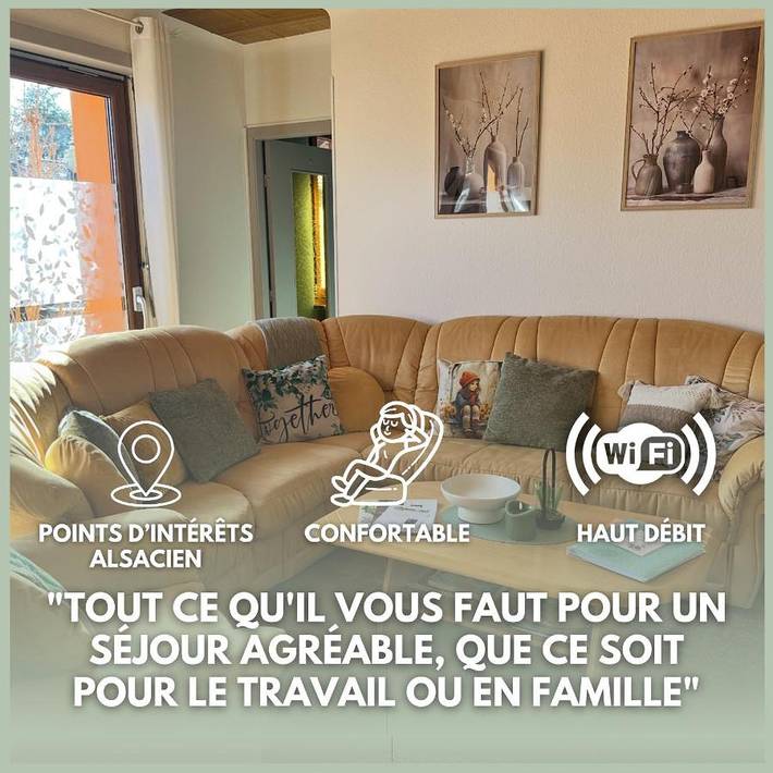 Gîte pour 4 personnes, avec jardin, adapté aux familles à Schweighouse-sur-Moder